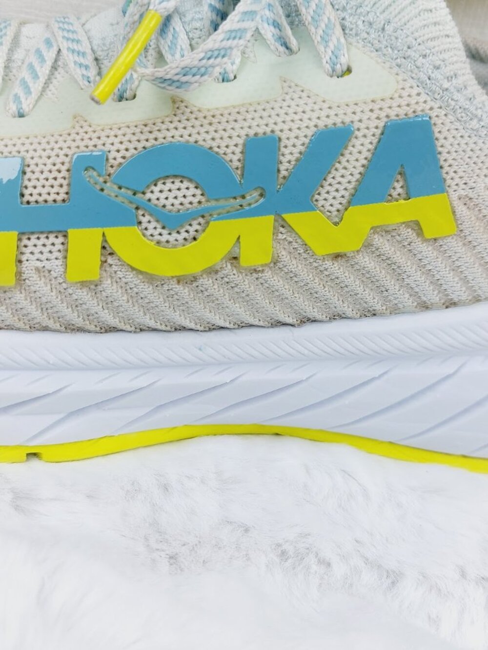 Hoka One One Carbon X 3 Men's Billowing Sail/Evening Primrose Running Shoes 9.5D - Picture 6 of 12